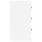 vidaXL Buffet blanc brillant 70x35 5x67 5 cm bois d'ingénierie