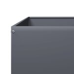 vidaXL Lit surélevé de jardin anthracite 100x100x25 cm acier