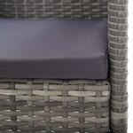 Vidaxl ensemble de salle à manger de jardin 3 pièces anthracite