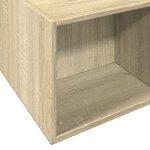 vidaXL Cadre de lit chêne sonoma 140x190 cm bois d'ingénierie