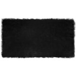 vidaXL Tapis en fausse Tafalla Noir 80 x 150 cm Polyester