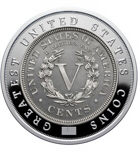 Monnaie 1913 LIBERTY HEAD NICKEL Greatest US Coins 2 Oz Argent 5$ Niue 2026