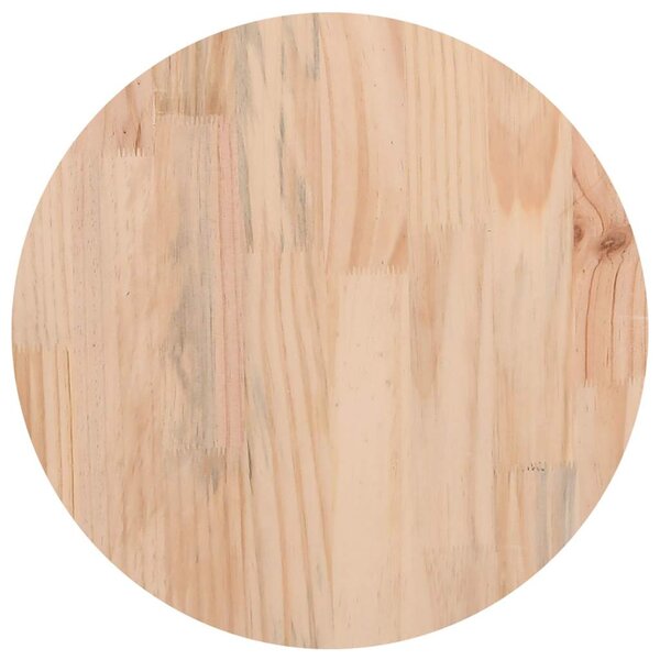 vidaXL Dessus de table rond Ø30x3 cm bois de pin massif