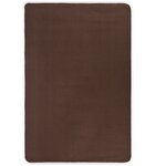 Vidaxl tapis en jute avec support en latex 140 x 200 cm marron foncé