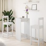 vidaXL Table de bar blanc 51x50x103 5 cm bois d'ingénierie