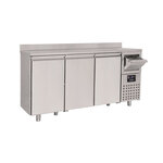 Table réfrigérée avec dosseret et tiroir pour café série 600 - 2 à 3 portes - combisteel - r290 - acier inoxydable22135x600632plein