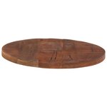 vidaXL Dessus de table Ø 50x2 5 cm rond bois massif de récupération