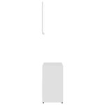 vidaXL Ensemble de meubles de salle de bain 4Pièces Blanc Bois ingénierie