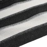 vidaXL Filet brise-vue anthracite et blanc 1 5x25 m PEHD 75 g/m²