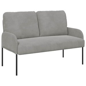 vidaXL Canapés avec coussin 110cm Gris clair Contreplaqué