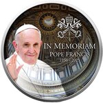 Pièce de monnaie en Argent g 31.1 (1 oz) Millésime 2024 IN MEMORIAM POPE FRANCIS