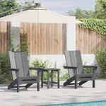 vidaXL Mobilier de jardin lounge 2 Pièces Gris clair 74.5 x 80.5 x 90cm