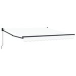 vidaXL Auvent Blanc 3 x 2 5 m Polyester et métal