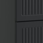 vidaXL Cabinet de chevet Noir 43 x 41 x 66 5 cm Bois d'ingénierie
