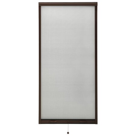 Vidaxl moustiquaire à rouleau pour fenêtres marron 60x150 cm
