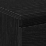 vidaXL Cabinet de chevet avec tiroir 2 Pièces Chêne noir 30 x 30 x 40 cm