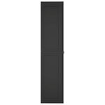 vidaXL Armoire de rangement d'extérieur noir 97x37x165 cm PP