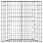 vidaXL Lit surélevé à gabion en trapèze Acier galvanisé 100x20x100 cm