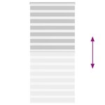 vidaXL Store zèbre gris clair largeur du tissu 105 9 cm polyester