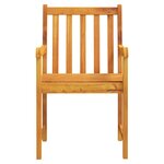 vidaXL Ensemble de salle à manger pour jardin 9 Pièces Marron
