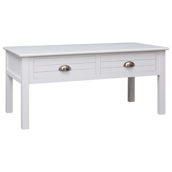 vidaXL Table basse Blanc 100x50x45 cm Bois