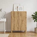 vidaXL Buffet Chêne artisanal 66 x 34 5 x 90 cm Bois d'ingénierie
