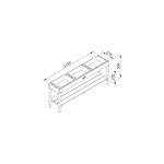 AXI Table d'activite 3 containers Naturel Marron