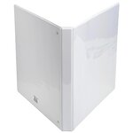 Classeur personnalisable Kreacover A5 2 anneaux 20 mm en D Dos de 33 mm Blanc EXACOMPTA