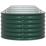 vidaXL Jardinière surélevée Vert 400 x 80 x 44 cm Acier