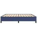 vidaXL Cadre de lit sans matelas bleu 200x200 cm tissu
