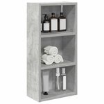 vidaXL Armoire murale de salle de bain Gris Béton 30 x 16 x 62 5 cm
