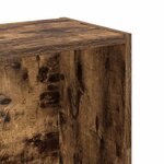 vidaXL Bibliothèque chêne fumé 80x24x109 cm bois d'ingénierie