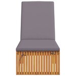 vidaXL Transat 1-personne Marron 200 x 55 x 94cm Bois d'acacia massif