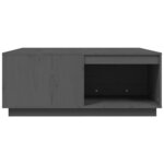 vidaXL Table basse Gris 100x101x40 5 cm Bois massif de pin