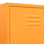 vidaXL Garde-robe Jaune moutarde 90x50x180 cm Acier