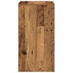 Coiffeuse avec Miroir Bois Vieilli en Bois Ingénierie