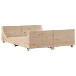 vidaXL Cadre de lit sans matelas 135x190 cm bois de pin massif