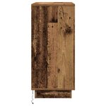 vidaXL Cabinet de chevet avec tiroir Bois ancien 71 x 34.5 x 75 cm