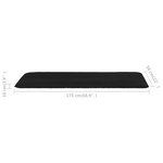 vidaXL Chaise longue pliable Tissu Oxford Noir
