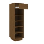 vidaXL Armoire à chaussures marron miel 30x34x105cm bois de pin massif