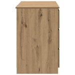 vidaXL Bureau chêne artisanal 140x50x77 cm bois d'ingénierie