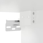 vidaXL Tables de chevet murales 2 Pièces blanc 41 5x36x28 cm