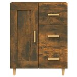 vidaXL Buffet Chêne fumé 69 5x34x90 cm Bois d'ingénierie