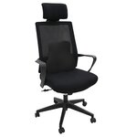 vidaXL Oreiller avec oreiller Réglable Noir 40 x 40 x 11 cm Avec filet