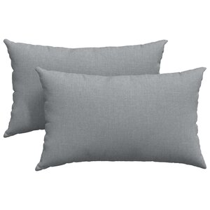 vidaXL Coussins de canapé 2 Pièces Gris clair 50 x 30 cm tissu