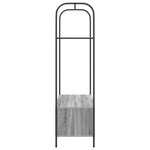 vidaXL Porte-vêtements avec étagères gris sonoma 100x44x160 cm