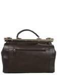 Sac de voyage diligence en cuir - KATANA - Authentic vintage - 42 CM - 83251-Chocolat