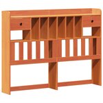 vidaXL Cadre de lit sans matelas cire marron 160x200cm bois pin massif