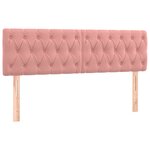 vidaXL Sommier à lattes de lit avec matelas Rose 140x200 cm Velours