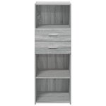 vidaXL Buffet haut sonoma gris 45x42 5x124 cm bois d'ingénierie